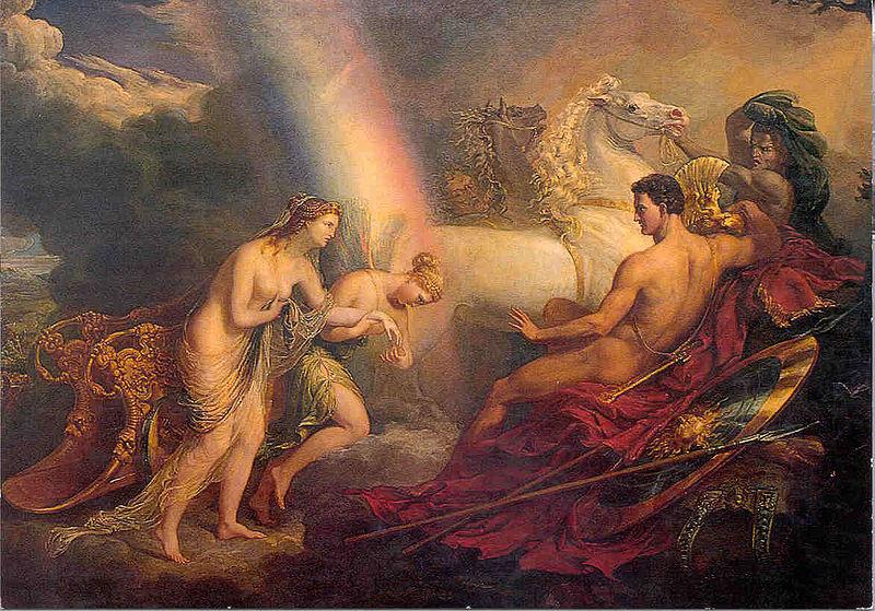George Hayter Venus, supported by Iris, complaining to Mars oil painting picture